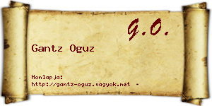 Gantz Oguz névjegykártya